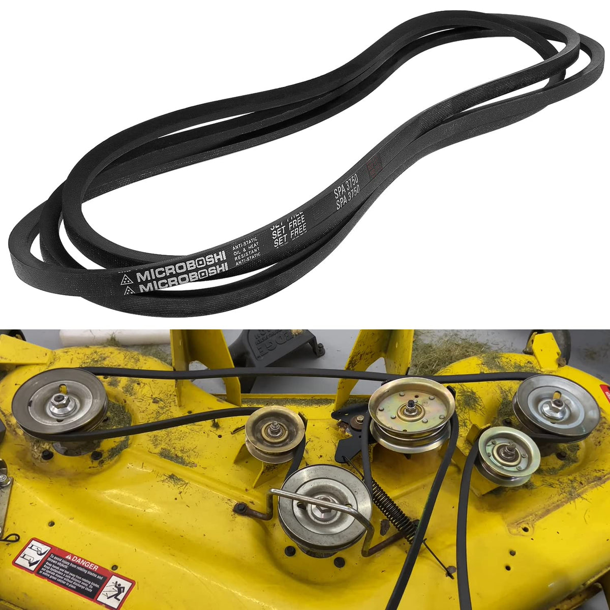 Bonbo lawn mower 48-deck belt; reliable fit for 48-inch decks, reducing downtime