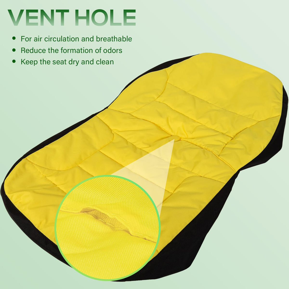 Soft inner lining provides extra comfort on long tractor runs.