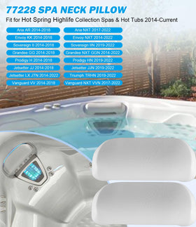 Bonbo spa pillow aligns with spa neck curves for relaxed cushioning