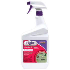 Bonide Eight Insect Control bottle ready for outdoor use on vegetables and ornamentals.