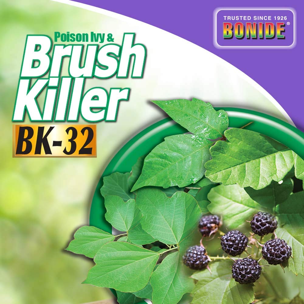 Bonide BK32 lawn-application setup shows safe use around turf.