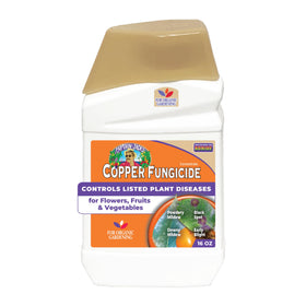 Bonide Captain Jack copper fungicide bottle for organic disease protection.