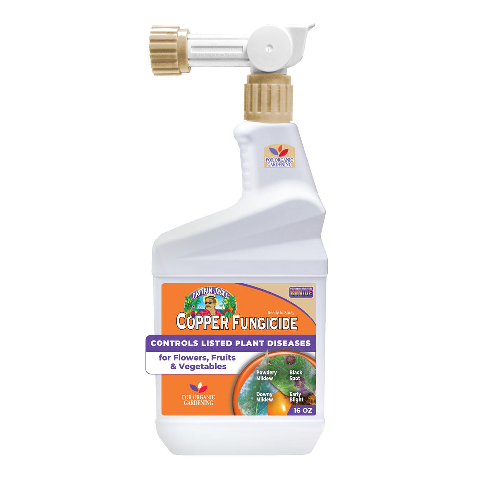 Bonide Captain Jack's Copper Fungicide bottle for organic disease control