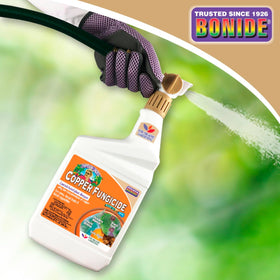 Captain Jack’s Copper Fungicide is suitable for organic gardening and harvest-friendly use.