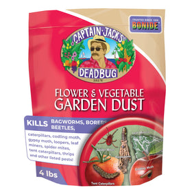 Bonide Captain Jack's Deadbug Brew dust bottle ready for garden application
