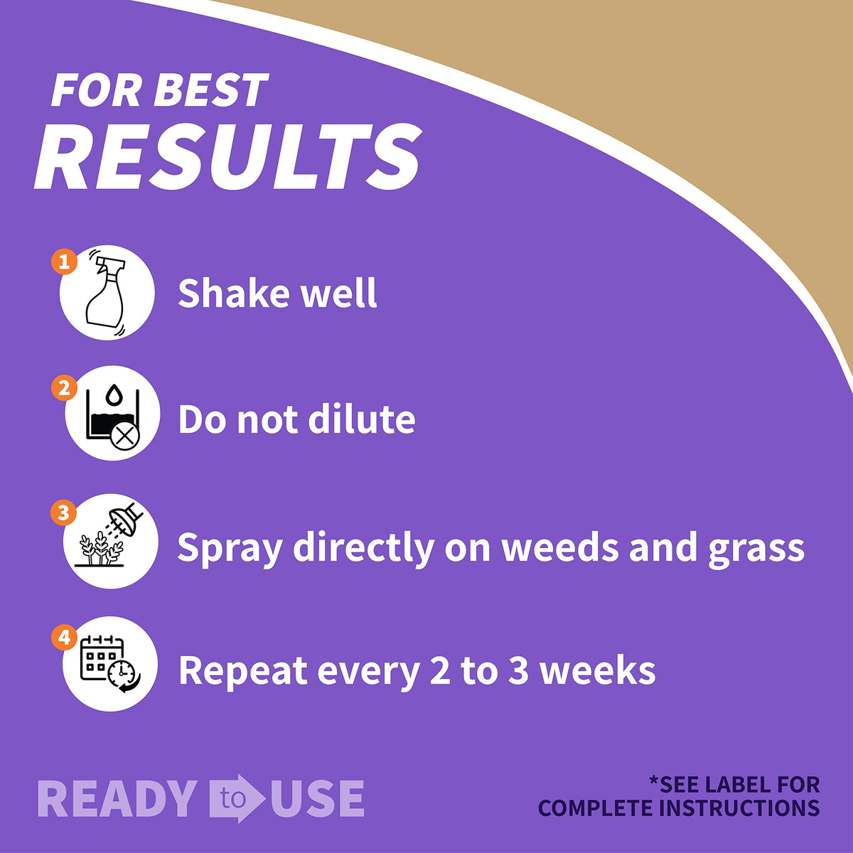 Bonide Captain Jack's Deadweed Brew on driveways and sidewalks keeps paths weed-free.