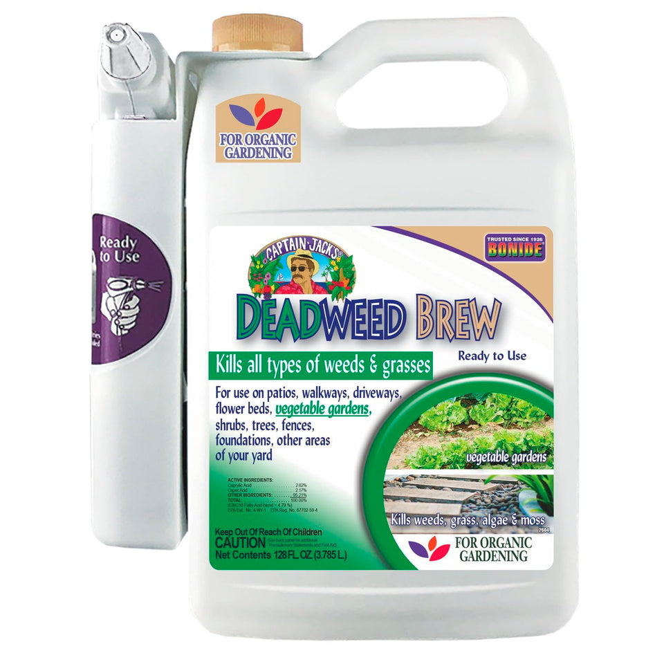 Bonide Captain Jack's Deadweed Brew ready-to-use bottle for fast weed control.