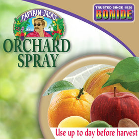 Bonide Captain Jack's Orchard Spray label with safety directions for use.