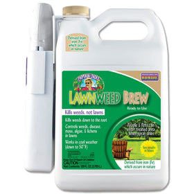 Bonide Captain Jack's Lawnweed Brew bottle with power wand for fast lawn weed control