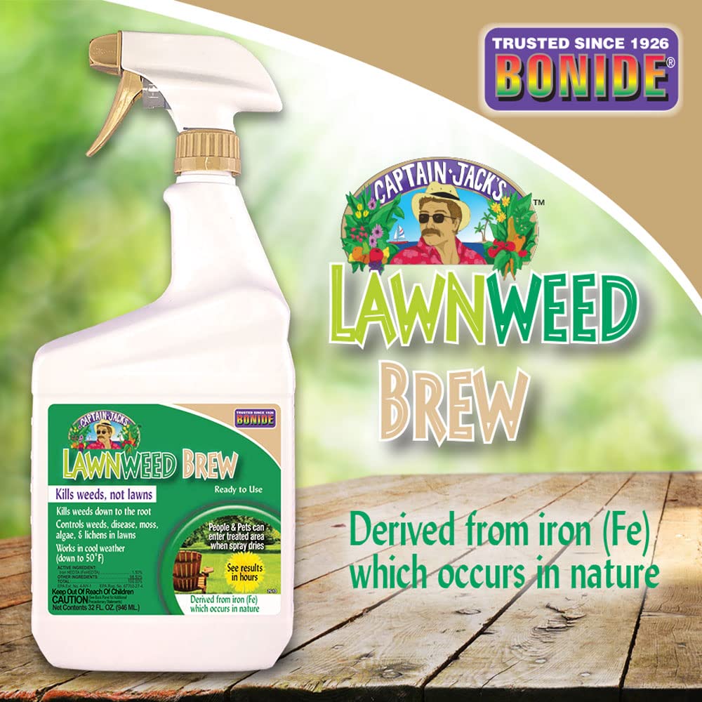 Treated weeds turning brown indicates effective control after application