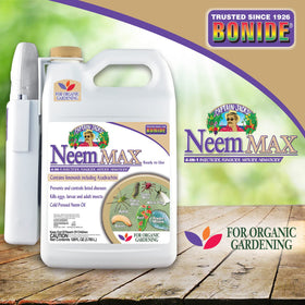 Neem Max provides 4-in-1 protection for vegetables, fruits, and ornamentals