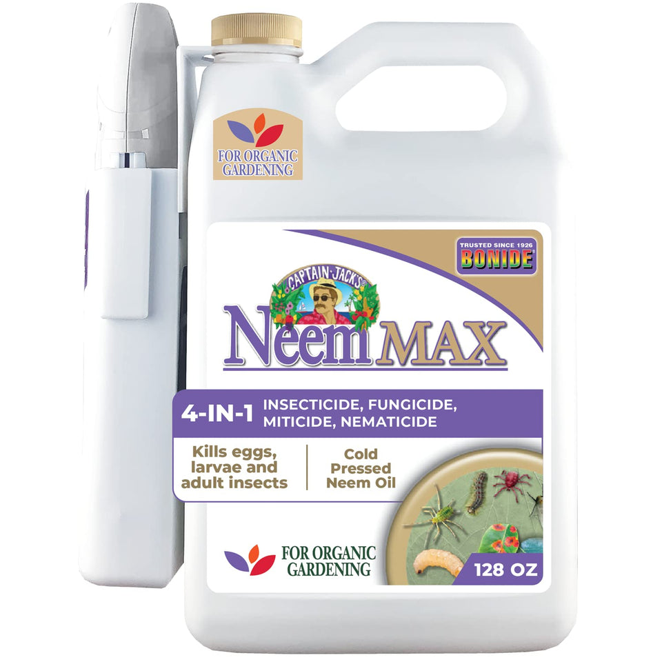 Captain Jack’s Neem Max bottle ready-to-use for quick outdoor pest control