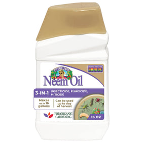Bonide Captain Jack's Neem Oil bottle for organic garden pest control.