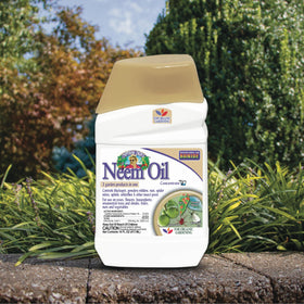 Bonide Captain Jack's Neem Oil on roses and flowers for organic pest control.