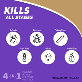 Drench application targeting soil pests like nematodes for healthy roots.