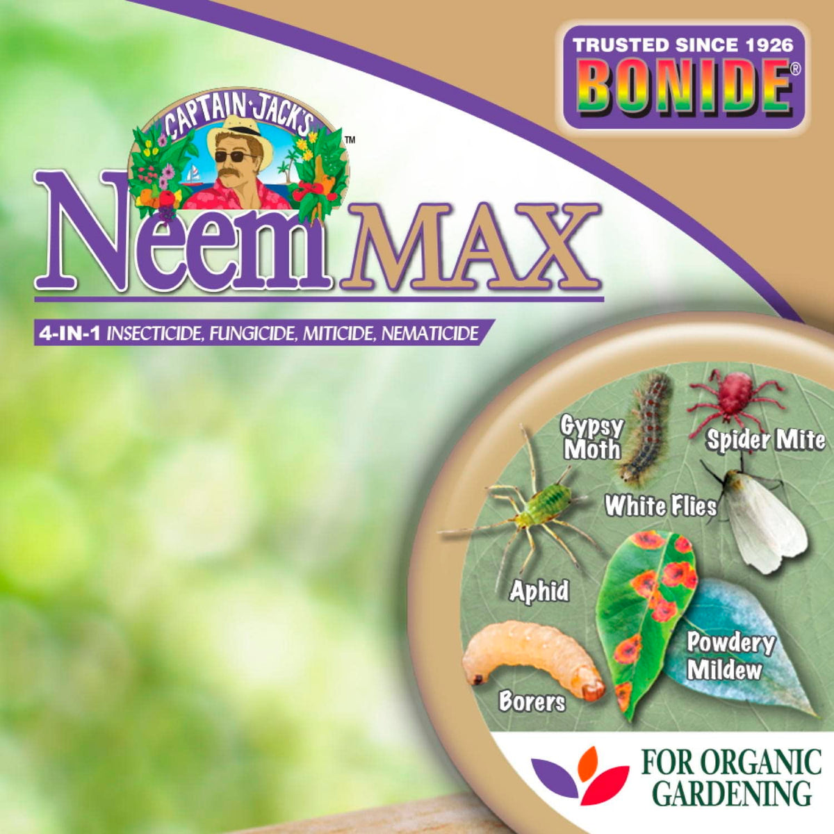 16 oz bottle image highlighting easy at-home organic pest control.