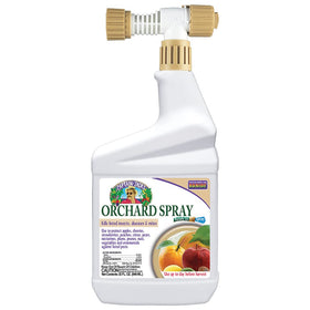 Bonide Captain Jack's Orchard Spray bottle ready to use on fruit trees.