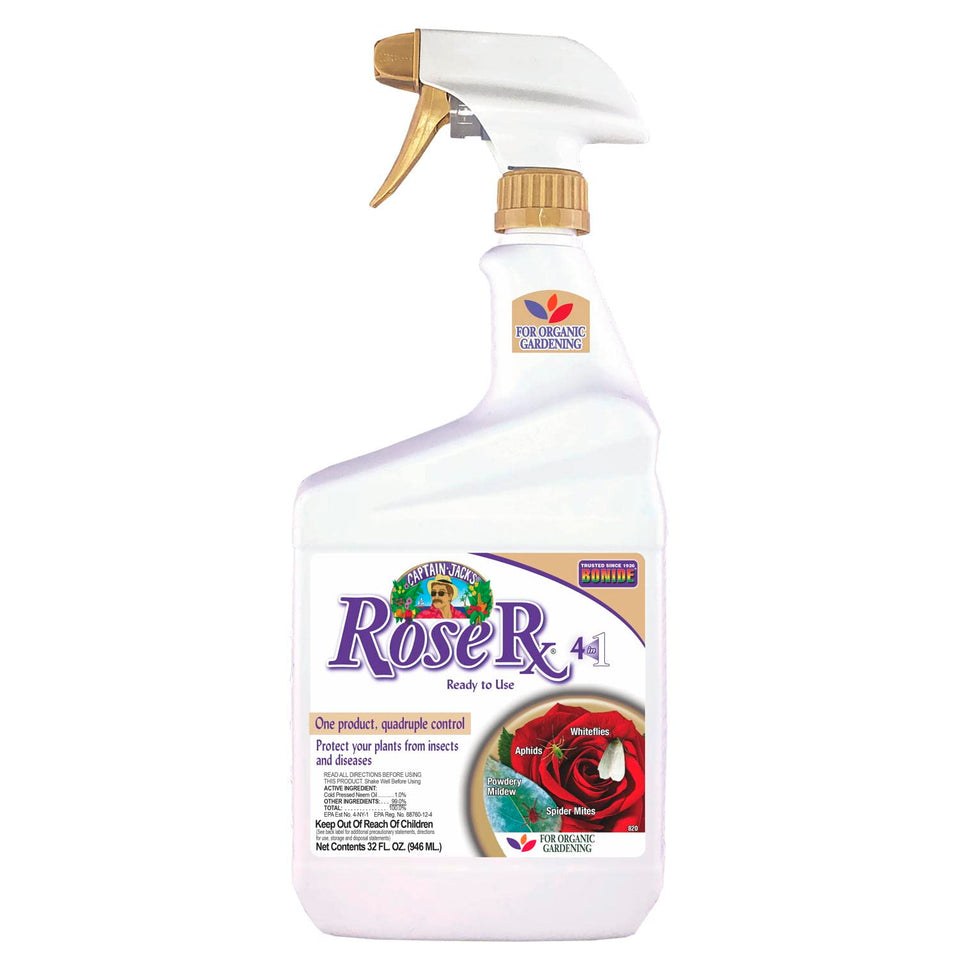 Bonide Captain Jack's Rose Rx bottle ready-to-use spray for organic garden protection