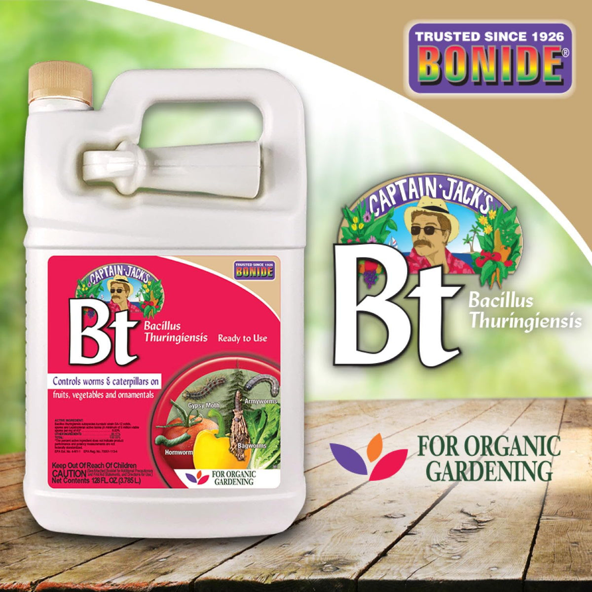 Bonide Captain Jack's Thuricide BT pest control bottle ready to use