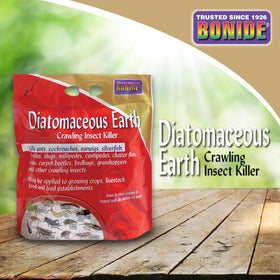 Bonide Diatomaceous Earth safe for crops and livestock when applied as directed.