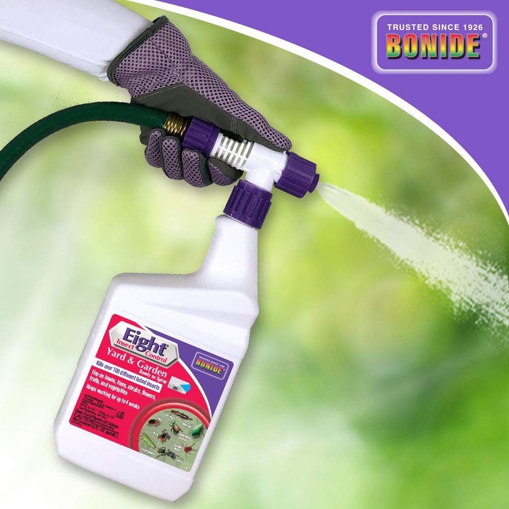 Bonide Eight Insect Control exterior-surfaces suitable for patios, sidewalks, and building exteriors.