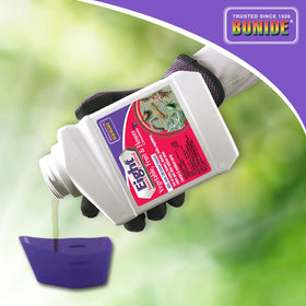 Bonide Eight Insect Control garden setup image highlighting broad plant coverage and easy mixing.