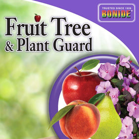 Leaves glistening after Bonide Fruit Tree & Plant Guard spray