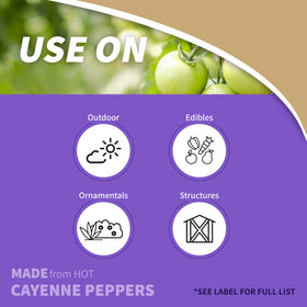 Bonide Hot Pepper Wax being applied to vegetables to deter pests