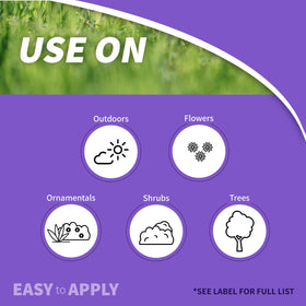 Bonide Infuse bag label and branding highlighting easy application and coverage details