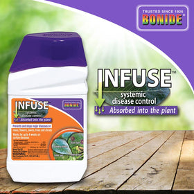Bonide Infuse diseases-list highlights more than 30 diseases addressed.