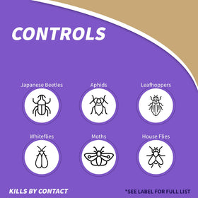 Bonide spray being applied to ornamental plants for protection