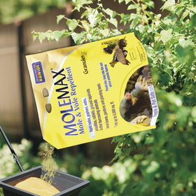 Bonide MOLEMAX ready-to-use formula simplifies application for lawns, gardens, and flower beds.