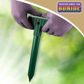 Bonide MoleMax spike covers up to 7,500 sq ft for protection.