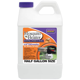 Bonide Mosquito Beater fogger application targets outdoor mosquitoes and flying insects.