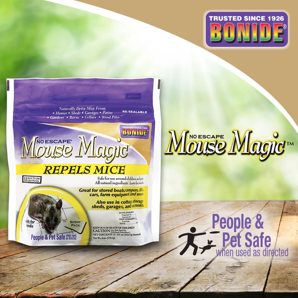 Bonide Mouse Magic Scent Pack attic placement helps deter mice where they hide quietly and safely