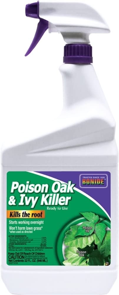 Bonide Poison Oak & Ivy Killer bottle for outdoor weed control and targeted ivy removal.