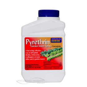Bonide Pyrethrin Garden Insect Spray bottle ready for outdoor pest control.