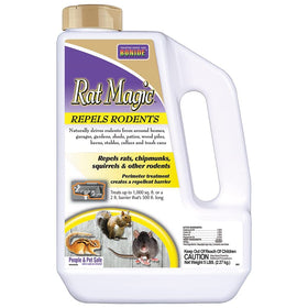 Bonide Rat Magic granules shaker bottle for outdoor rodent control