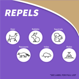 Bonide Repels-All RTU Tan natural garlic oil ingredient close-up