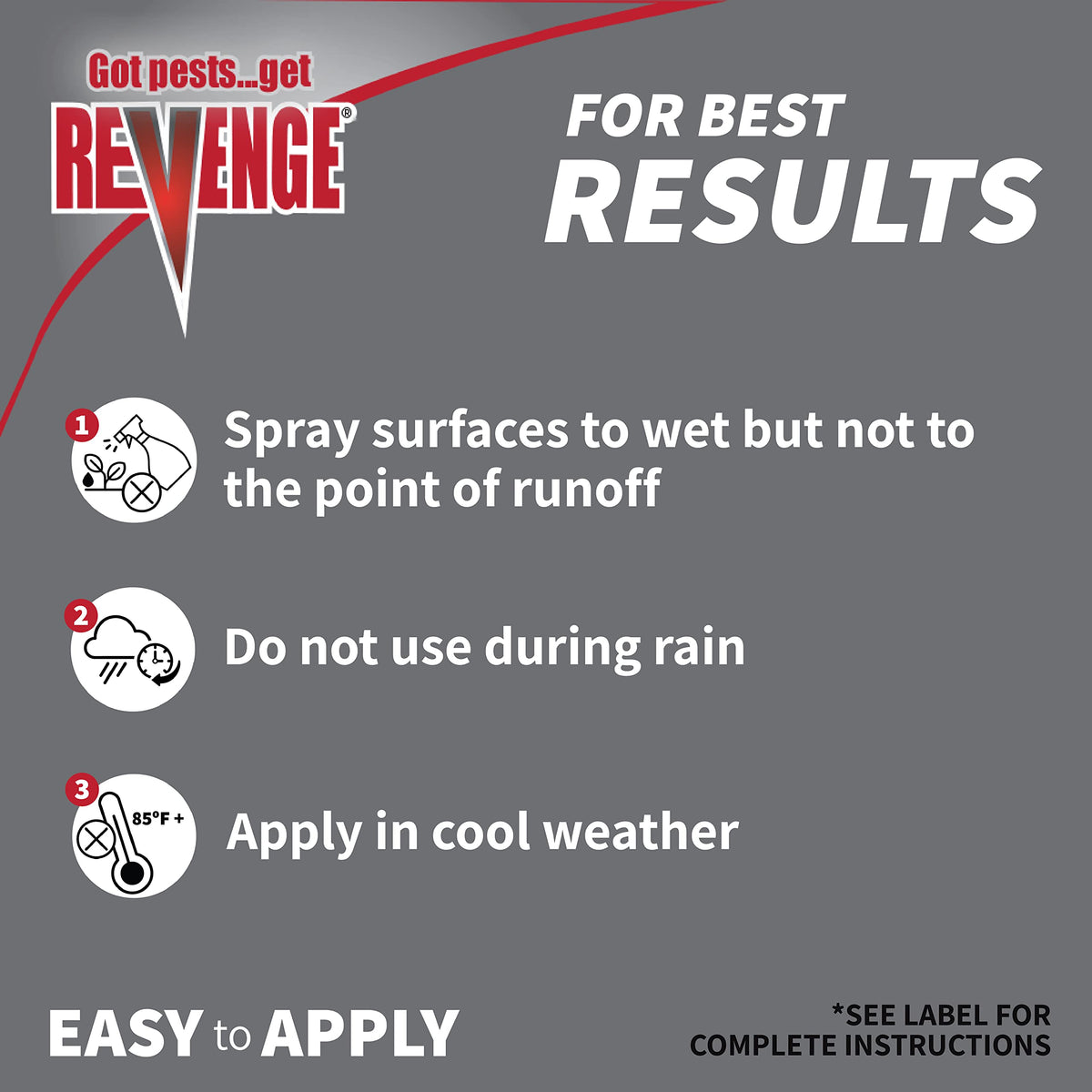 Bonide Revenge long-lasting 5-year soil barrier near a home foundation.