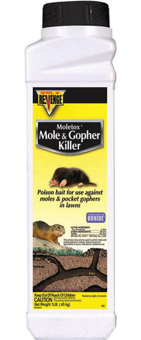 Bonide Revenge Moletox lawn damage prevention with effective bait.