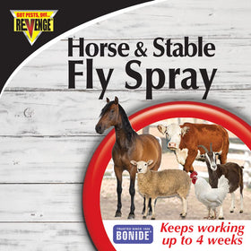 Outdoor use around barn foundations to reduce flying insect activity