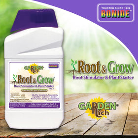 Bonide Root and Grow bottle shows IBA active ingredient for root formation