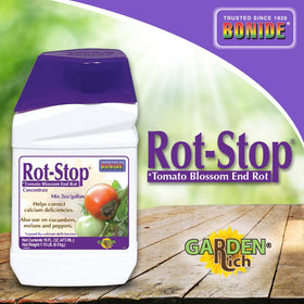 16 oz Rot-Stop bottle ready for calcium support during fruit development.