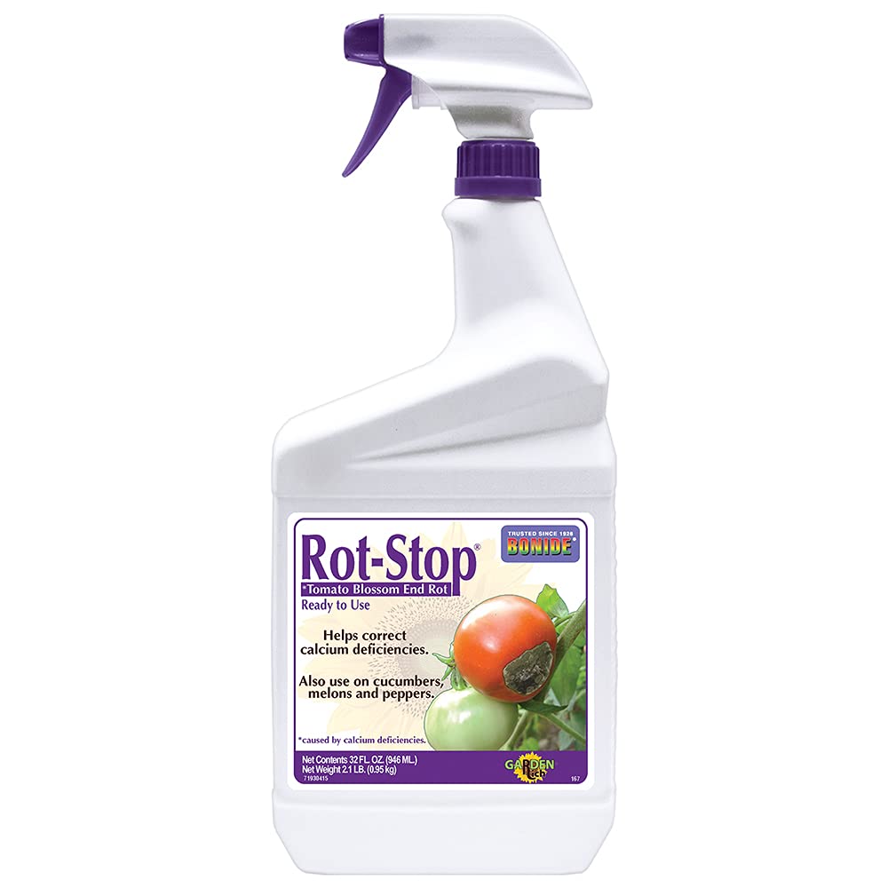 Bonide Rot-Stop tomato end rot spray delivers calcium for healthier blossoms