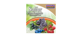 Bonide sulfur on healthy leaves with protective film