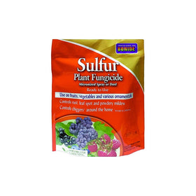 Bonide sulfur plant fungicide on-fruits-vegetables demonstrates organic protection for crops.