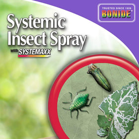 Bonide Systemic Insect Spray protects roses and shrubs in ornamental gardens