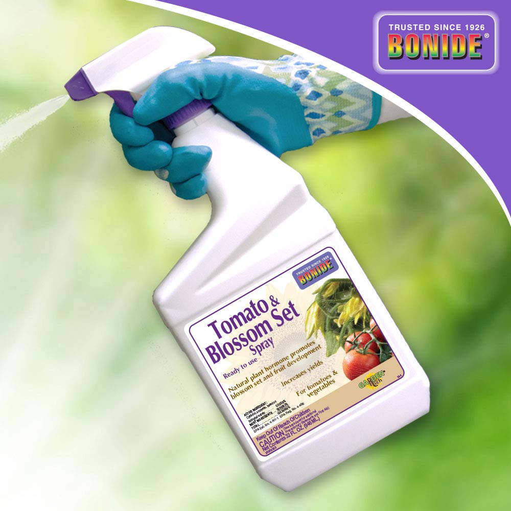 Bonide label shown with use on beans and eggplants to support yields