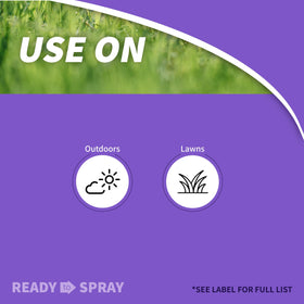 Bonide Weed Beater Ultra hose-end sprayer in action for quick lawn coverage.
